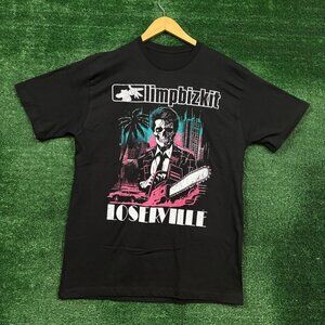 Limp Bizkit Loserville European Tour NuMetal Band T-Shirt Size Large